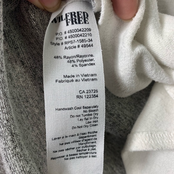 Wilfred Free | Long Sleeve Cut-Out Top - XXS - Picture 6 of 6